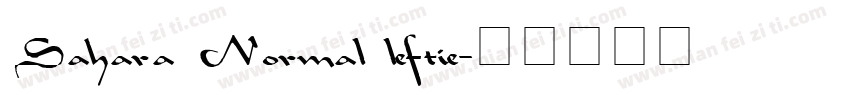 Sahara Normal leftie字体转换